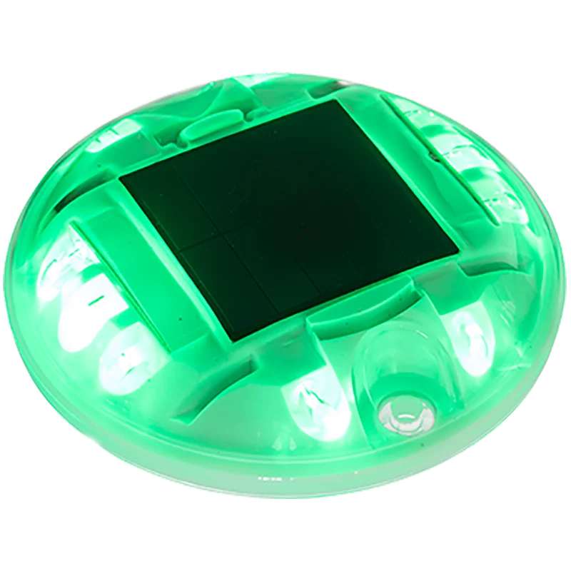 Cat Eye LED Solar Dock Light with PC Material Ground Mount for Parking Lots & Highways