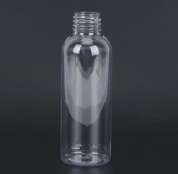 4 oz 120ml PET Cosmo Round Bottle with 24mm Press Disc Caps Lotion Pumps Fine Mist Sprayer for Hair-care Personal Care Essential