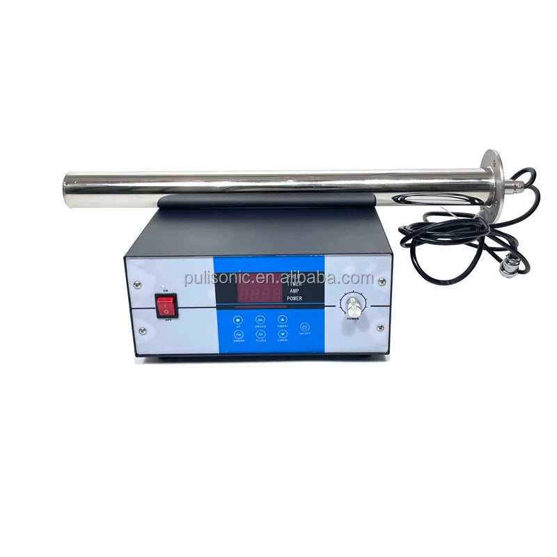 High Power Digital Tubular Rod Ultrasonic Cleaner Submersible Immersible Ultrasonic Transducer With Transducer Generator