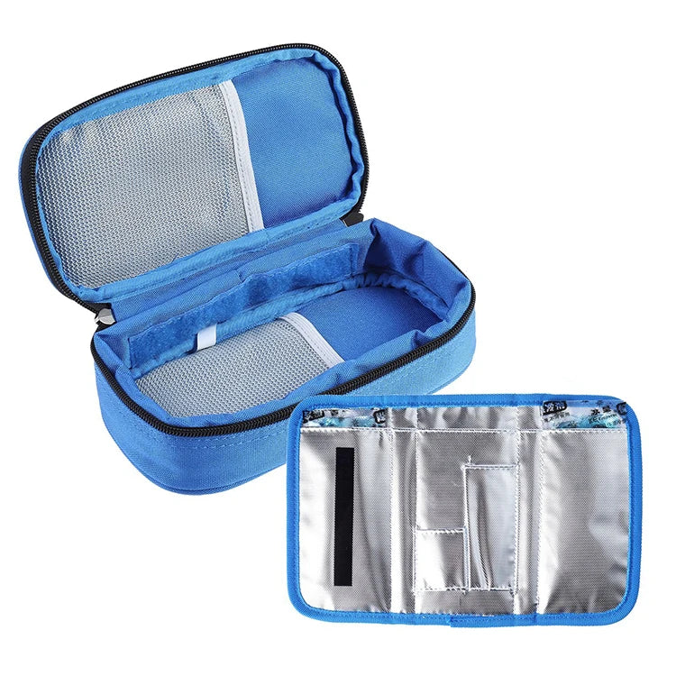 Insulin Cooler Travel Bag Diabetics Medication Insulin Pen Carrying Case with Temperature Display