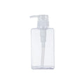 Transparent PET Square Shape 100ml 150ml 200ml Pump Bottles Screen Printing for Cosmetics Lotions Facial Cleansers Shampoo