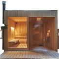 Solid Wood Custom Traditional Electric Villa Outdoor Sauna Rooms with Intelligent Control in Stock