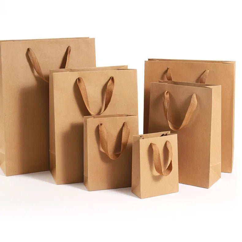 Hot Sales Luxury Custom Logo Eco Friendly Recyclable Gift Paperboard Shopping Cheap Twist Bag Flexo Printing