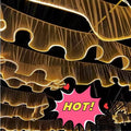 Q194 Luminous Ceiling Gauze Curtain Decoration LED Lights Waterproof Lights Wedding Indoor Mall  Restaurant Ceiling Decoration