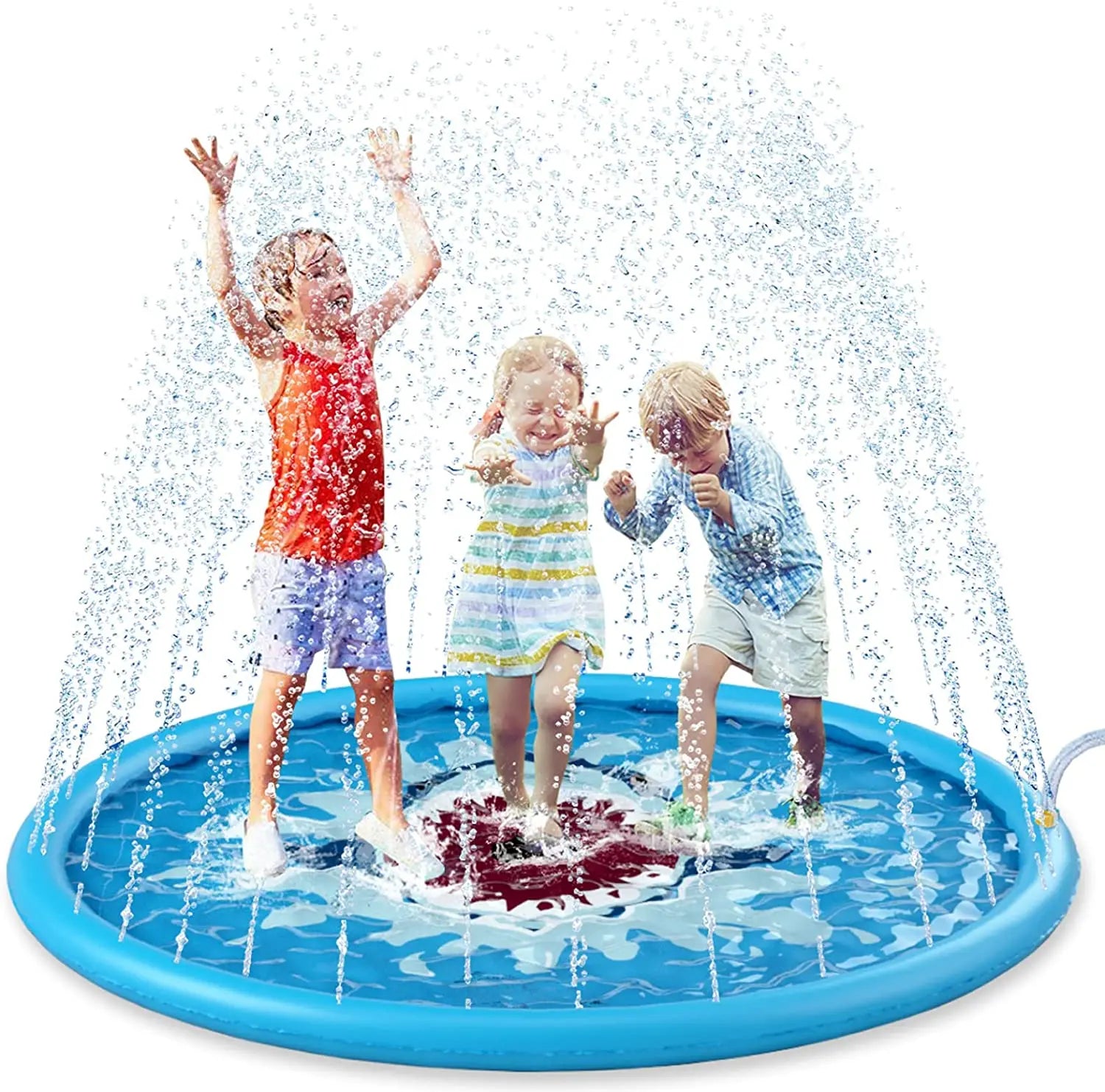 Inflatable Splash Sprinkler Swimming Pool Toy Suitable for Children Outdoor Summer Water Park Game Pad