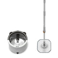 Homettler 360 Rotating Hand-Free Microfiber Spin Twist Mop Clean Dirty Separate Flat Cleaning Floor Mop Smart Wet Steel Pole