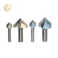 Tideway V Groove Router Bits Carbide Tipped 3D V Groove CNC Bit 90 Degree Carbide Industrial V Bt for CNC Router