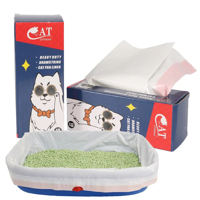 Wholesale Biodegradable Eco Friendly Heavy Duty Cat Litter Liner Bag Dog Cat Rubbish Plastic Poop Bag Dispenser