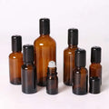 Stock Flat Shape 5ml 10ml 15ml 20ml 30ml 50ml 100ml Blue Green Essential Oil Roller Bottles for Skin Care Serum B Essential Oils