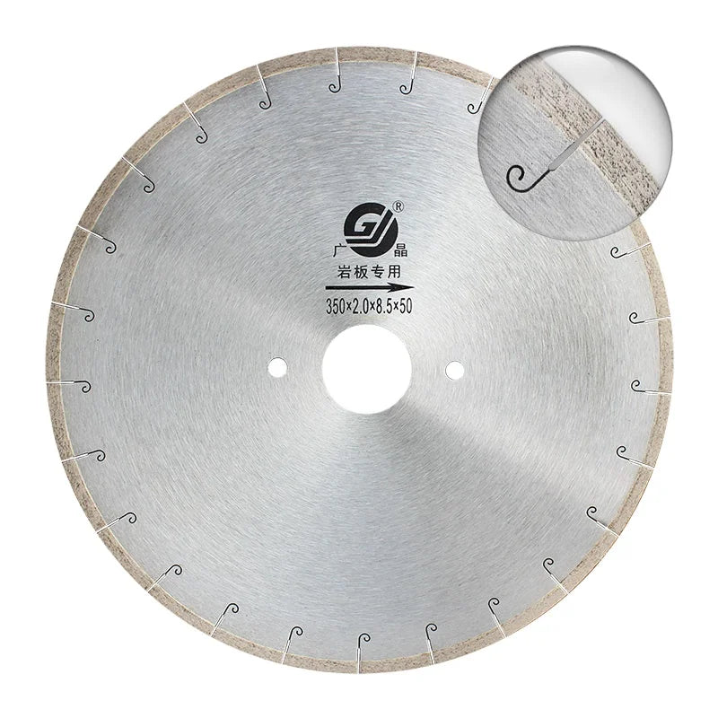 GJ Wholesale Price 14 Inch 350 Mm Sharp Cutting Diamond Saw Blade for Cutting Dekton Hard Tile Ceramic Granite Cutting Wheel