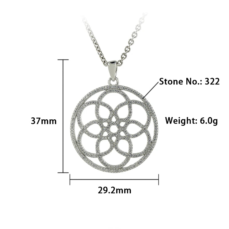 PZQ-0205 Round Iced Out Large 14k Gold Plated Silver and Gold Round Blank Sublimation Pendants
