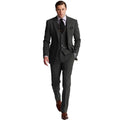 Tailored Made Latest Style Grey Smoking Handsome Men Suits Slim Fit for 3 Pieces Tuxedos Groom Blazer Prom Costume Homme Sets
