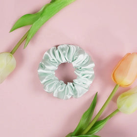 Soft Hair Ties Polyester Silk Stain Scrunchies With Elastic Hair Bands Women Hair Accessories