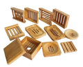 Custom Logo Eco-Friendly  Unique Neat Travel Hotel Bathtub Holder Biodegradable Bulk Crafted   Bamboo Soap Dish Tray