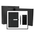Factory Direct A5 Plain Notebook 10000mah Power Bank Black Metal Pen Gift Set 3-in-1 Business Gift Set