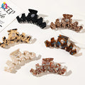 QIYUE Customize Wave Shape Large Acetic Acid Hair Claw Clip for Thick Hair