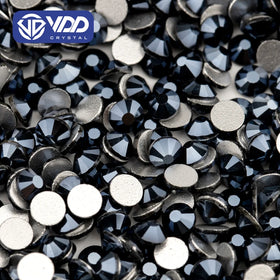 VDD 171 Metallic Dark SS4-SS30 Glass Rhinestones Crystal Flatback Strass Glitter Stones for DIY Nail Art Crafts Decorations