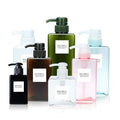 Wholesale Luxury Blue Pink for PETG Plastic Cosmetic Body Lotion & Shampoo Bottles Square Shape Pump Sprayer