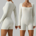 Women Clothing Sport Top Long Sleeve Gym Yoga Wear Yoga Scrunch Set Woman One Piece Sports Jumpsuit