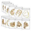 Wholesale Hot Sale Clear Jewelry Zipper Plastic Self Seal PVC Bagsfor Rings Earrings Packing Pouch Storage Holding Jewelries
