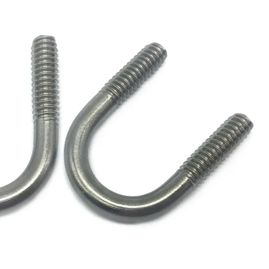 DIY Grade Titanium U Bolt with Bright Finish UNC Thread and Round Head