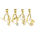 Wholesale Accessories 925 Sterling Silver Flower CZ Gemstone Jade Luxury Pendant Clasps for Necklace DIY Fine Jewelry