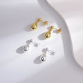 Wholesale Earrings Jewelry Gold Plated Teardrop Waterdrop Drop Earring 925 Sterling Silver Fine Jewelry Earrings