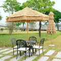 Patio Umbrella & Bases with logo Bohemian Beach Umbrella for the Rain Outdoor Custom Parasol Luxurious Stand Furniture Parasol
