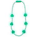 Light up Necklace Each 6 Shamrocks Bulb Light LED Green Shamrocks Necklaces St. Patrick's Day Party Favors Accessories