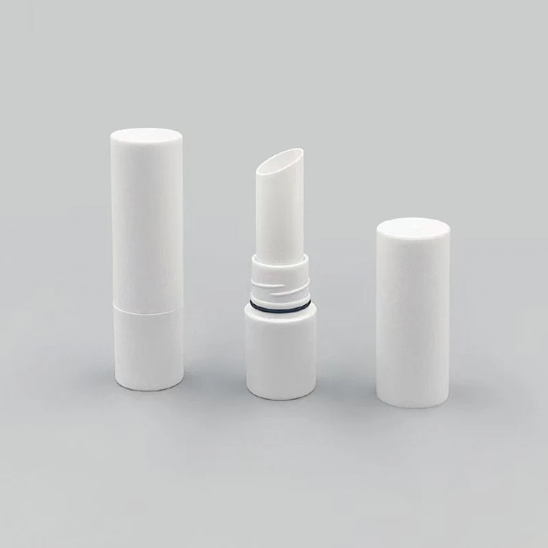 Wholesale 3G Empty Beveled Mouth Lipstick Tube With Rubber Seal Screw Closure Plastic Lip Balm Tube for Cosmetic Container