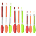 7 9 12 Inch Stainless Steel Plastic Silicone Salad Bread Cooking Food Serving Tongs