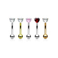 Wholesale Custom Unisex Eyebrow Rings G23 Titanium Curved Barbell Prong Set Heart Gem Fashionable Party Body Jewelry