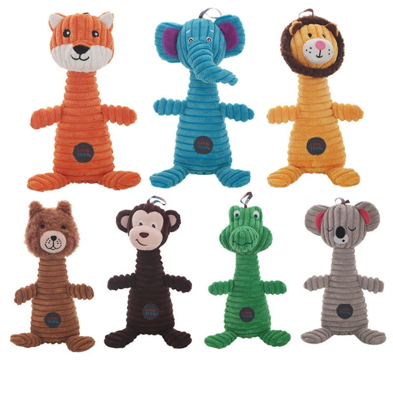 Factory Custom Pet Chew Toy Best Selling Plush Squeak Chew Dog Toys for Dogs and Cats