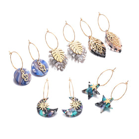 Fashionable New 18k Gold Stainless Steel Earrings Popular Personalized Geometric Shape Design Titanium Steel Jewelry Earrings
