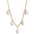 MN00921 Latest New Design 925 Sterling Silver Jewelry Gold Plated Jewelry Baroque Pearl Necklace