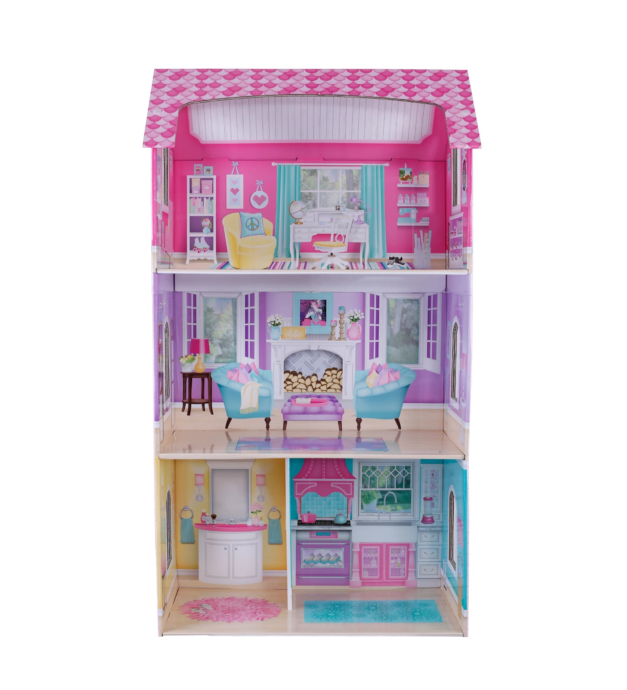 Cardboard POP up Counter Top Display Custom Colorful Printing Dollhouse Display Stand Retail Display Racks Popular showcase