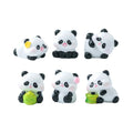 Wholesale Bulk DIY Assorted Miniature Beauty Fashion Toys Resin 3D Panda Wild Animal Figurine Zoo Collection Model for Keychain