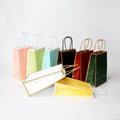Customize Printing Logo Packing Paper Bag White Brown Kraft Gift Craft Shopping Paper Bag With Handle