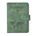 Premium PU Leather Wallet Men Passport Cover Case Factory Passport Holder Customization LOGO RFID Blocking Passport Holder