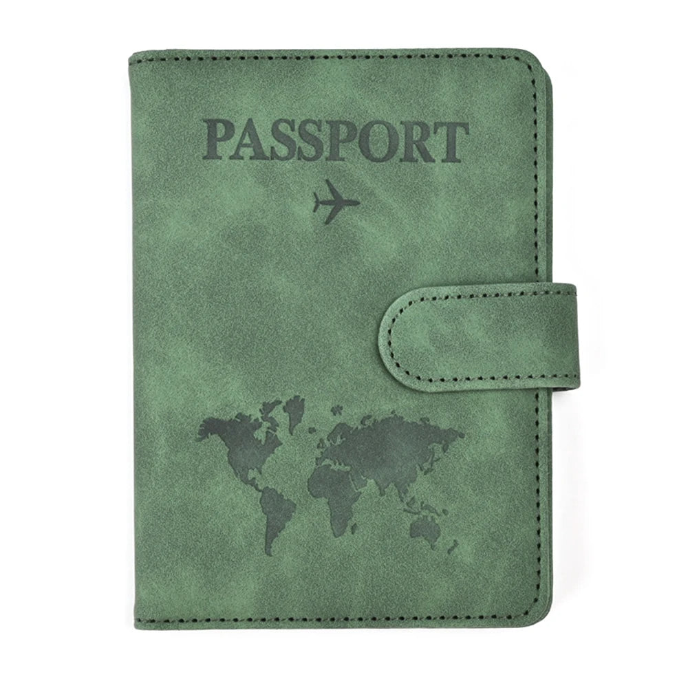 Premium PU Leather Wallet Men Passport Cover Case Factory Passport Holder Customization LOGO RFID Blocking Passport Holder