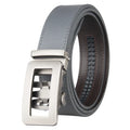 Business Alloy Automatic Buckle Genuine Cow Hide Men Belts