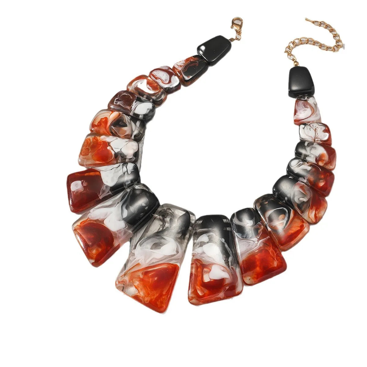 Wholesale 2024 Latest Style Retro Three-piece Set Personality Exaggerated Jewelry Necklace Earrings Set