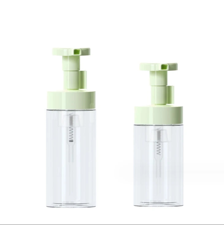 200ml 250ML PET Transparent clear Sparkling Mousse Bottle Facial Cleanser Foam Bottle Children's Hand Soap and Shower Gel Bottle