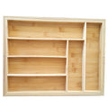 Bamboo Expandable Utensil Organizer Tray Wholesale Multi-function Kitchen Drawer Organizer