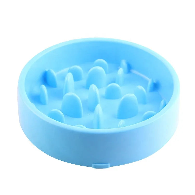 Anti Choke Pet Dog Feeding Food Bowls Safety  Plastic Bowls for Pets Slow Food Bowls