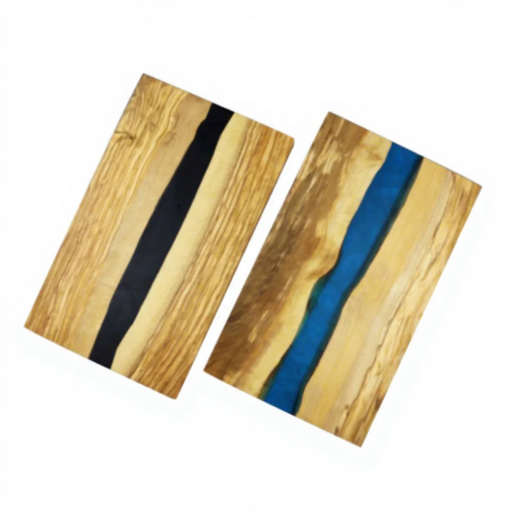 FREE SAMPLE Personalized Large Multi Functional Epoxy Resin Olive Wood Chopping Serving Cutting Board for Charcuterie Cheese