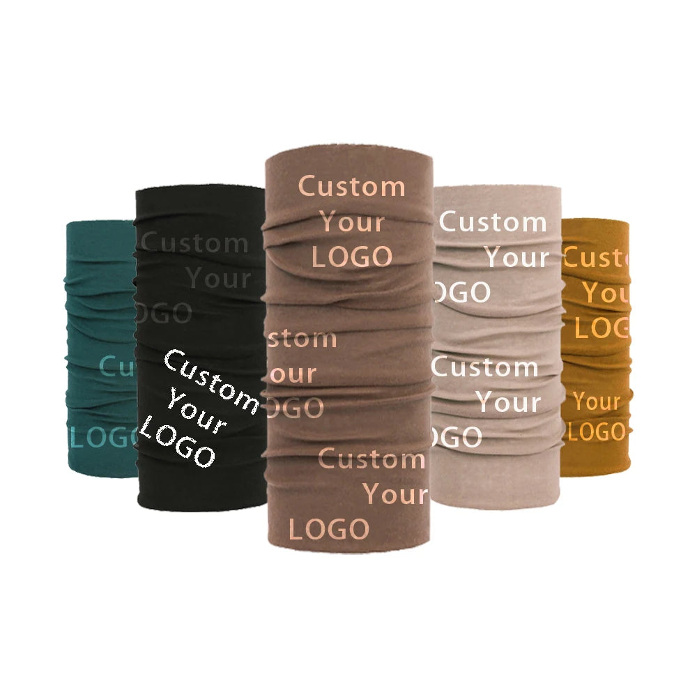 Wholesale Custom logo Headband Scarf Tube Face Head Cover Neck Gaiter Hiking Sports Bandana