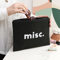 Exquisitely Crafted Canvas Bags Customizable Cotton Clutch Bags Unique Slogans Well - Designed Canvas Zipper Bags.