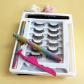 Hot Selling for Handmade Magnetic Eyelashes Private Label 10 Magnets Strong Magnetic Silk/Mink Material Natural Black