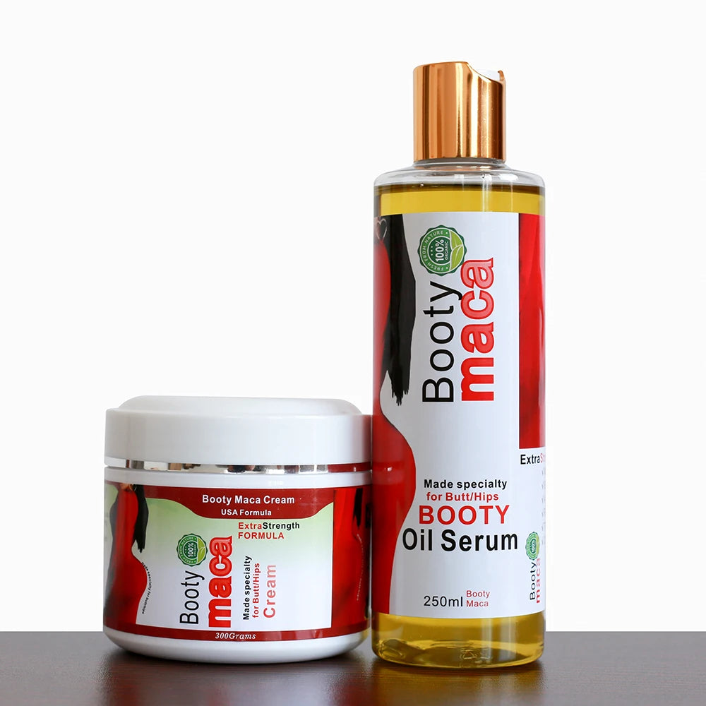 Private Brand Natural Maca Butt Enhancement Cream Big Butt Enhancement Oil Ultimate Maca Butt Enhancement 2 Piece Set